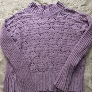 Sweater- lavender chenille